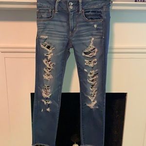 Ripped AE jeans size 4